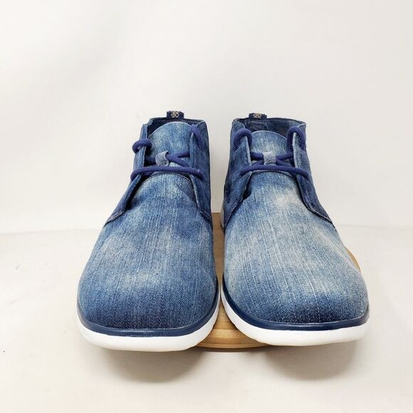 UGG Freamon Chukka Boots Mens 13 Stone Washed Denim‎ Blue Lace Up Shoes main image 4